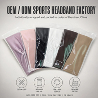 Bandeau de sport antidérapant personnalisé avec logo, unisexe, élastique, pour la gym, la course, le yoga, l'entraînement, vente en gros, OEM, ODM, marque privée