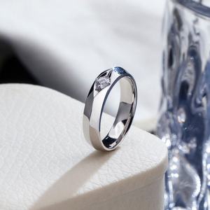 Messi Jewelry MSR-1878 Custom Ring Jewelry Engagement Ring 18K White Gold <b>Lab</b> Grown Diamond Ring - Product Image 3