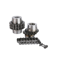 Accouplement flexible à rouleaux en acier 45 pour chaîne, pour convoyeurs, pompes, machines d'emballage et textiles