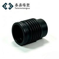 Manchon de protection télescopique en caoutchouc noir imperméable personnalisable TaiXin, soufflet anti-poussière pour tige de piston, couvercle de cylindre
