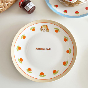 Pratos de Salada, Sobremesa, Massa e Bife, Tigelas de Sorvete, Prato de Cerâmica Criativo para Sobremesa e Bolo com Temas de Coração de Menina, Urso e Coelhinho - Product Image 3