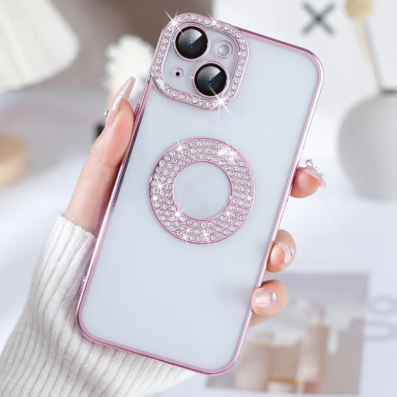 For IPhone 13 14 Luxury Glitter Phone Case Street Fashion Bling Diamond Phone Case For IPhone 14