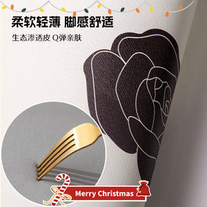 Tapis de sol de salle de bain, design à carreaux de Noël, motif de dessin animé, absorbant, antidérapant, tapis de bain rectangulaire pour toilettes, style festif - Product Image 4