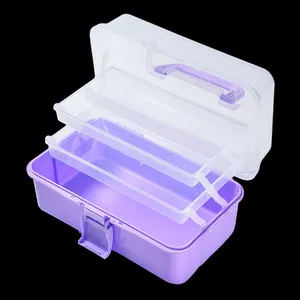 Kotak penyimpanan pengatur penyimpanan Mini portabel, kotak tempat penyimpanan mainan multifungsi warna-warni