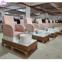 Pas cher et de bonne qualité massage spa pour les pieds évier en céramique bol de pédicure bol de thérapie des pieds en cuivre avec coussinet pour les pieds
