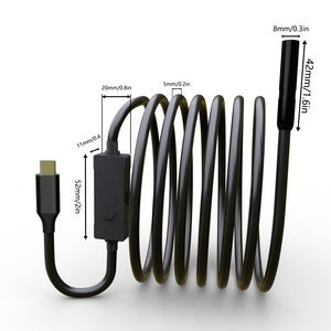 Ống Kính 1080P 8mm Cáp cứng không thấm nước kiểm tra hệ thống thoát nước xe <span class=keywords><strong>borescope</strong></span> <span class=keywords><strong>Camera</strong></span> nội soi công nghiệp - Product Image 2