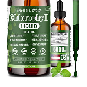 Supplément liquide antioxydant à base de plantes OEM Chlorophylle organique Gouttes liquides végétaliennes pour le nettoyage de la peau et le soutien à la purification du sang - Product Image 3