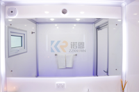 Salle de bain préfabriquée à 3 stations, salles de douche extérieures, salle de bain portable de camping, toilettes mobiles, remorque de toilettes de luxe avec DOT