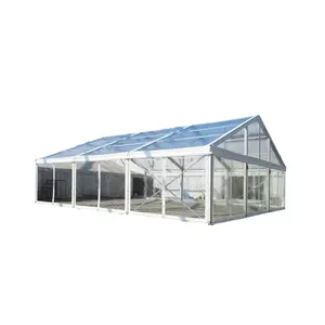 High Capacity Multipurpose Big Clear Outdoor Trade Show Party Event Transparent Marquee Luxury Wedding Tent