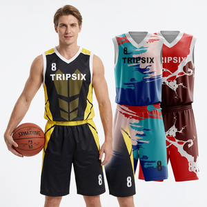 Tenues d'équipe de basketball personnalisées pour hommes et femmes, kits imprimés par sublimation, anti-bactériens, séchage rapide, tailles adaptées, vente en gros - Product Image 5