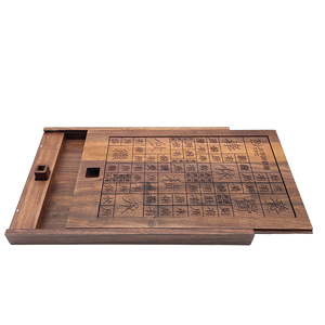Solid Wood Embossed Policy <b>Box</b> Rectangle Office Organizer Natural Wood Color Business Gift <b>Storage</b> <b>Box</b> With Custom Logo Option - Product Image 1