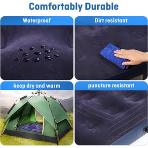 Matelas Gonflable d'Extérieur Prix Usine, Lit d'Air Portable Simple Floqué pour Camping et Voyage avec Pompe Intégrée - Product Image 4