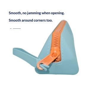 Sac de rangement personnalisé en silicone et nylon avec fermeture éclair - Design moderne et simple, imperméable, multi-usage pour étudiants, voyages et cosmétiques - Product Image 3