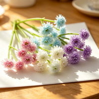 Accessoire capillaire minimaliste en plastique, fleur artificielle de gypsophile, faite à la main, pour couronne de cheveux DIY, écologique, pour usage extérieur