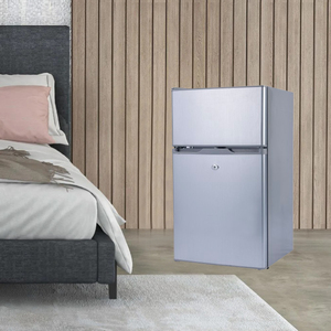 12/24V 108L <b>Portable</b> Solar <b>Fridge</b> Boat Farm Hotel Gel-battery Power Top-Freezer Double Door Refrigerator for Home Solar <b>Fridge</b> F - Product Image 2