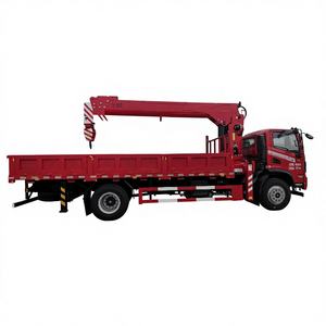 Vente directe d'usine, grues de 10 tonnes, équipement de levage, grue mobile montée sur camion avec bras droit - Product Image 1
