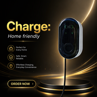Produsen Charger EV 22kW Tipe 2 Plug and Play, Stasiun Pengisian Daya Mobil 32A AC, Charger Listrik Rumah EV Wallbox untuk Penggunaan Keluarga