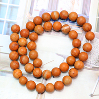 Vente en gros, perles de pierre de cristal de Grain de bois de 8mm, Bracelet de collier, chaîne avec trou, perles de pierre de Quartz déjà en cristal