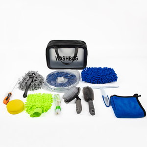 <span class=keywords><strong>Kit</strong></span> di <span class=keywords><strong>Pulizia</strong></span> <span class=keywords><strong>Auto</strong></span> con Secchio Pieghevole, Guanto da Lavaggio, Spugna, Panni, Spazzola per Pneumatici, Raschietto per Vetri e Piumino - Set Completo per Interni ed Esterni - Product Image 6