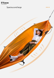 Personalizado portátil ligero al aire libre viaje Camping hamaca varilla de flexión Anti-vuelco hamaca - Product Image 5