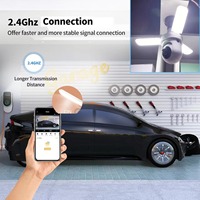 Caméra de sécurité avec ampoule E27, vision nocturne à 360 degrés, WiFi, audio bidirectionnel intelligent Tuya, partage familial