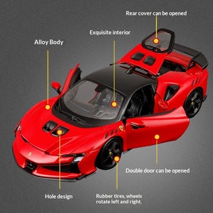<span class=keywords><strong>Bburago</strong></span> 1:24 Ferrari SF90XX Stradale, Modellino <span class=keywords><strong>Auto</strong></span> Sportiva in Lega, Giocattolo Simulazione Veicolo Die-cast - Product Image 5