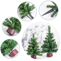 Ganglong 20/25/30/40cm Niedlicher Mini Grüner Künstlicher Weihnachtsbaum für Schreibtisch Geschenke Festliche Partydekorationen Zuhause Neu