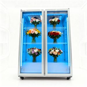 Fiori freschi conservazione fiori commerciali refrigeratore Display frigorifero con raffreddamento ad aria senza gelo e ripiani regolabili - Product Image 5