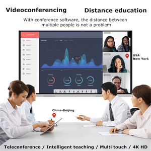 Smart Whiteboard Gem dragon Hersteller Infrarot <span class=keywords><strong>Touch</strong></span> Tableau Blanc Interactif Schwarz 65 75 86 Zoll Tecnologia LCD Blackboard - Product Image 3
