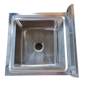 Stainless Steel <b>Floor</b> Standing <b>Mop</b> Sink 45mm Thickness For Home Canteen School Use - Product Image 3
