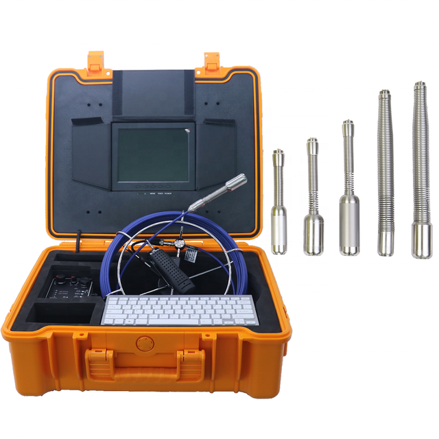Vicam Portable Sewer Camera 8" Screen Industrial Endoscope Camera 10M 50M Depth Counter Drain Pipe Inspection Camera Borescope