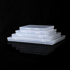 Boîte de rangement en plastique transparent, rectangulaire, format A4, organisateur de bureau transparent pour bijoux, cartes, emballage e-commerce - Product Image 4