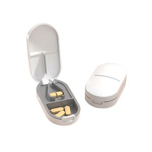 Coupe-pilules personnalisé avec logo, de haute qualité, en gros, séparateur de pilules, étui de rangement unique en plastique pour enfants et usage domestique - Product Image 3