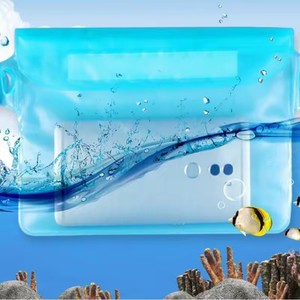 Sac de poitrine imperméable en époxy pour la natation, le ski nautique, la plongée, la randonnée aquatique, étui pour téléphone portable sous-marin pour la plage, le bateau, les sports - Product Image 2