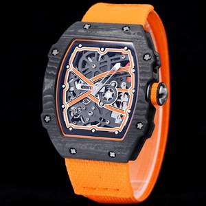 Montre mécanique automatique haut de gamme pour homme, légère, style sport, avec mouvement squelette, en fibre de carbone et nylon - Product Image 4