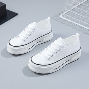 2026 Women's Versatile Loafers Breathable PU Upper Lightweight Lace-Up Sports Board <b>Shoes</b> Non-Slip <b>Height</b> <b>Increasing</b> Spring - Product Image 6