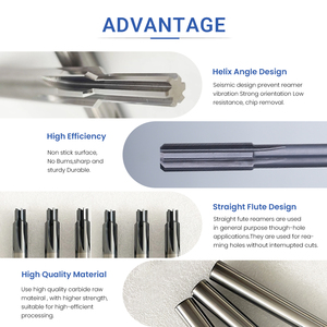 Chất lượng cao tùy chỉnh rắn Carbide xoắn ốc sáo độ chính xác cao không chuẩn <span class=keywords><strong>reamers</strong></span> - Product Image 2