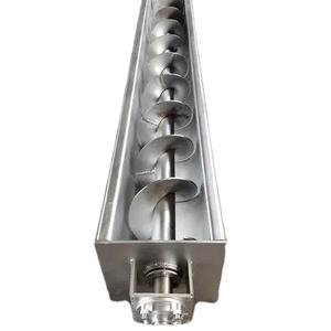 Produttori automatici di trasportatori a coclea a coclea a spirale senza albero flessibili piccoli in acciaio inossidabile per la disidratazione dei fanghi - Product Image 1