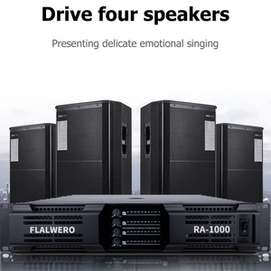 FLALWREO RA-1000 4*1000W Amplificateur de puissance de subwoofer HIFI haute performance passif avec coque métallique durable pour bars et clubs - Product Image 5