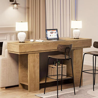 Table console en bois moderne pour salon, table longue d'entrée, table derrière le canapé, table de hall d'entrée