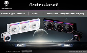 Refroidisseur liquide pour processeur Jungle Leopard Astrobeat-DGT 240/360 ARGB Noir/blanc 300W TDP Boîtier d'ordinateur à roulement fluide LGA1700 pour - Product Image 2