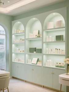 Étagères de présentation de parfums personnalisées |   Vitrine de présentation de cosmétiques de luxe |   Stand de design d'intérieur pour boutique de parfums et cosmétiques tout-en-un - Product Image 6