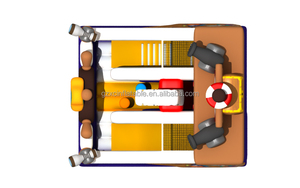 Chống cháy trẻ em bị trả lại nhà cướp biển chủ đề <span class=keywords><strong>Inflatable</strong></span> <span class=keywords><strong>Bouncer</strong></span> với trượt vui <span class=keywords><strong>Inflatable</strong></span> Combo cho Đảng - Product Image 5