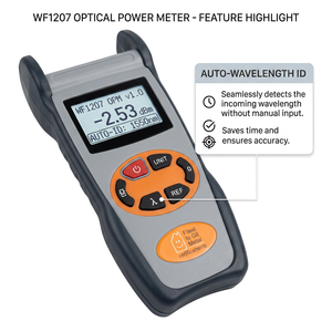 Onefind WF1207 800to1700nm InGaAs 0.01dB Data Storage SC LED FTTx <b>LAN</b> Handheld Fiber Testing Power Meter - Product Image 2