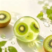 Balle Squishy Fruit à Remontée Lente, Jouet Anti-Stress Rond, Jouet Sensoriel Décompression pour Enfants et Adultes, Vente en Gros