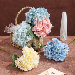 Flor Artificial de Seda, Rama Individual, Hortensia Francesa de Cuatro Puntas, Decoración para Bodas y Hogar, Hecha a Mano, Larga Duración, 3-5 Años - Product Image 4
