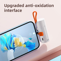 Mini batterie externe d'urgence OEM avec logo, 5000 mAh, câble de charge Type C, sortie 10W pour téléphone, utilisation en extérieur