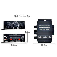 Amplificateur HIFI AK-170 AK-270, canal 2.0, 200W, 12V, 2A, stéréo, son audio, amplificateur de basse et de aigu, pour système de son home cinéma