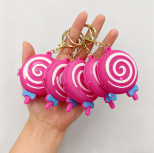 Porte-monnaie porte-clés en silicone personnalisable pour enfants, motif sucette, directement de l'usine, pour garçons et filles, mignon, dessin animé, étanche, léger - Product Image 3
