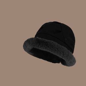 Personalizado nuevo Color sólido lindo felpa suelta dulce engrosada moda cálida protección para los oídos cabeza envoltura <span class=keywords><strong>gorros</strong></span> sombreros para mujeres - Product Image 2